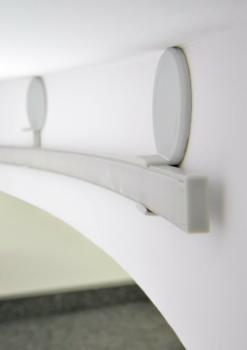 Clip für gebogene LED Profile in architektonischen Nischen